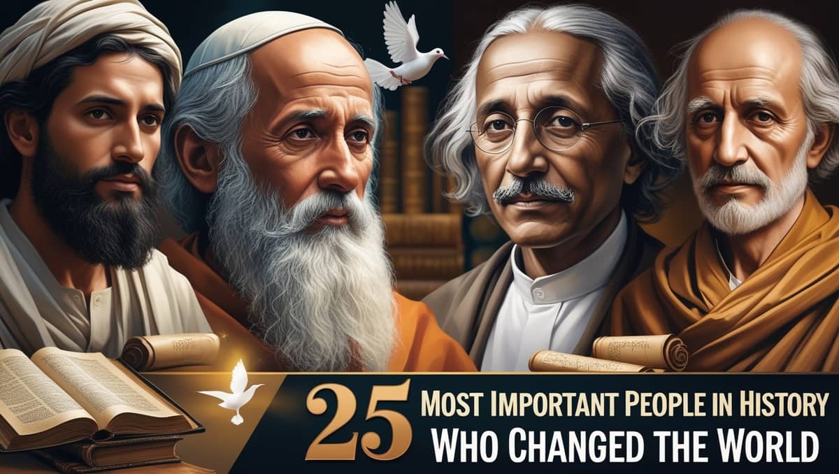 25 Most Important People in History Who Changed the World